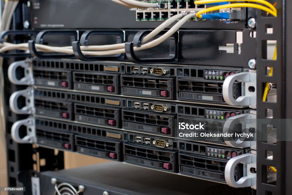 Internet System Rack Server Computer Internet Fiber Internet Connection Server Rack Cabinet ...
