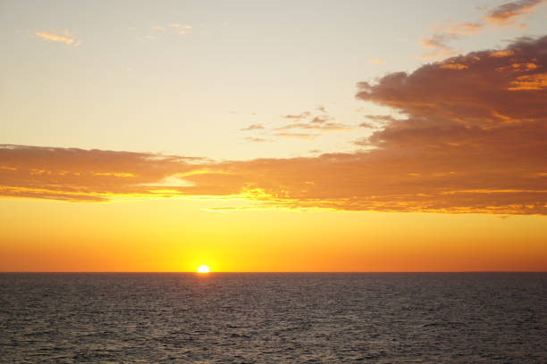 Beautiful sunset on the Baltic Sea.