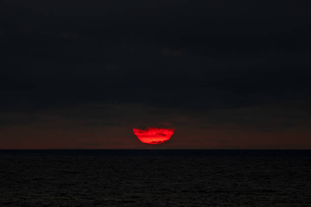 Beautiful sunset on the Baltic Sea.