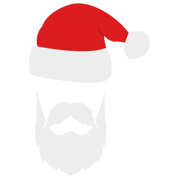 istock Cool Santa Claus. Barbershop Beard for Santa Claus. Vector Illustration 2175871474