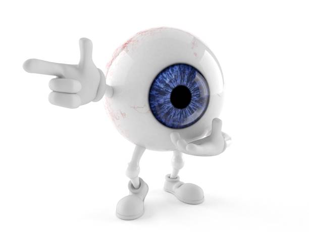 istock Eye ball character pointing finger 2175876477
