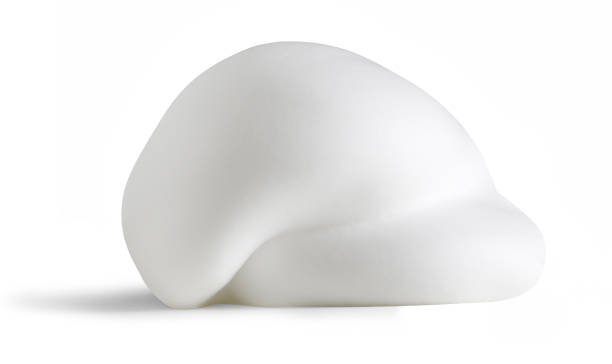 istock Shaving foam isolated on white background close-up 2175876495
