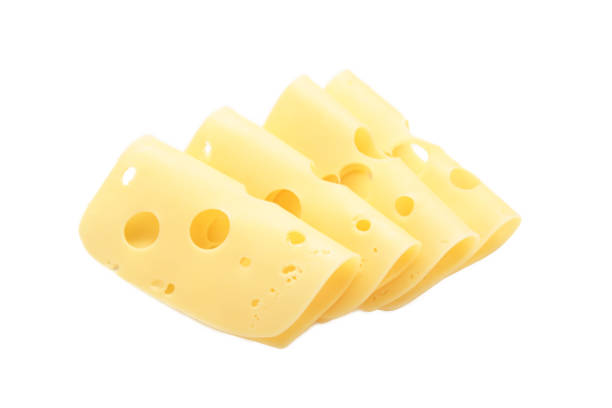istock Cheese slices isolated on white background. 2175876966
