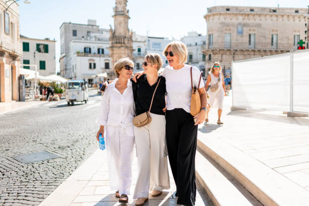 istock Three Female Tourists Enjoying In Italy 2175878071