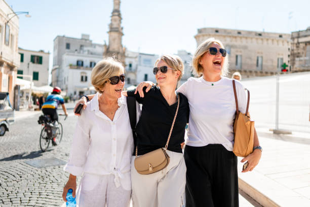 istock Three Female Tourists Enjoying In Italy 2175878080