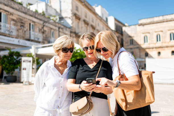 istock Three Female Tourists Enjoying In Italy 2175878256