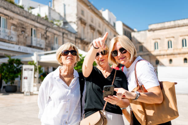 istock Three Female Tourists Enjoying In Italy 2175878280