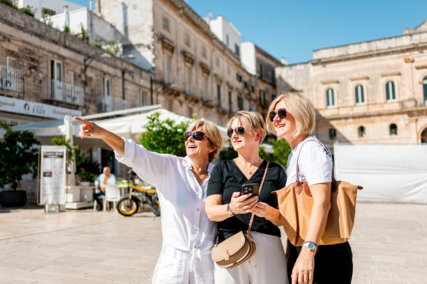 istock Three Female Tourists Enjoying In Italy 2175878307
