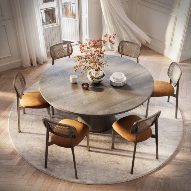 Contemporary Dining Room with Modern Pendant Light