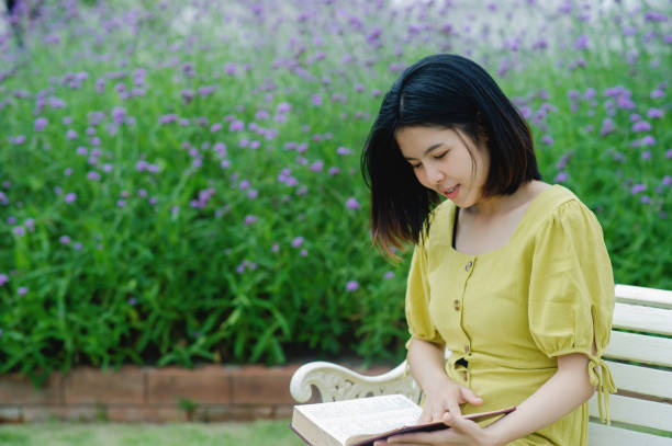 istock Reading books and smiling happily, brain food, learning and gaining knowledge from books in free time. 2175888235