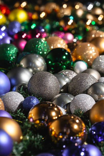 istock Colorful collection of Christmas Balls useful as a background pattern. 2175889798