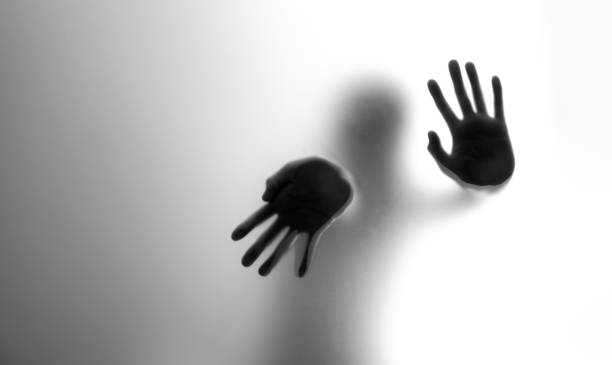 Hand shadows. Illustrating the negative state.