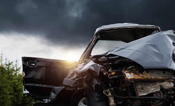 A car shattered in a car accident A car shattered in a car accident Car accident stock pictures, royalty-free photos & images