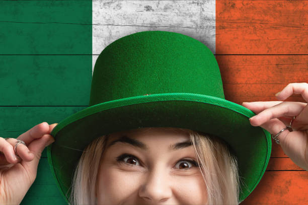istock Smiling woman celebrates St. Patrick's Day. 2175899448