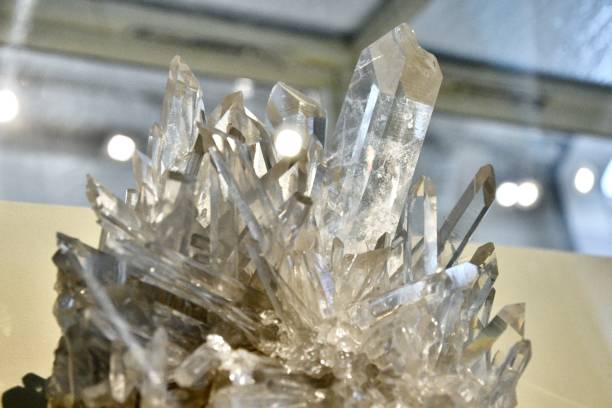 istock Beautiful giant quartz crystal shining light 2175900297
