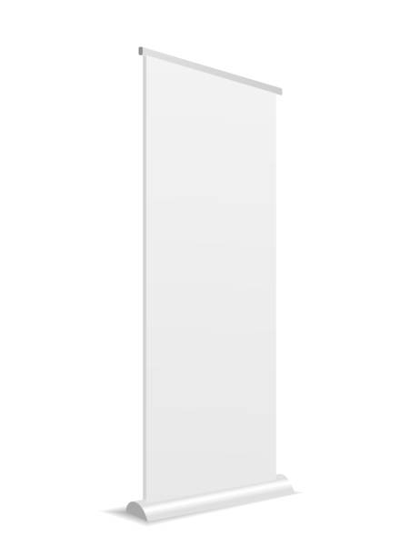 istock Empty information board. Info booth. Blank outdoor advertising stand mockup for product presentation. Side view of promo banner. Realistic 3D vector illustration 2175908130