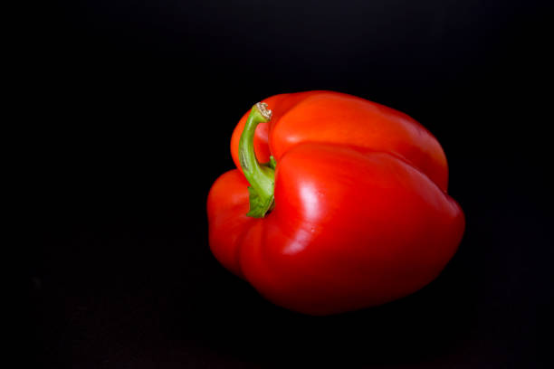 Isolated red peppers  with text space and no person