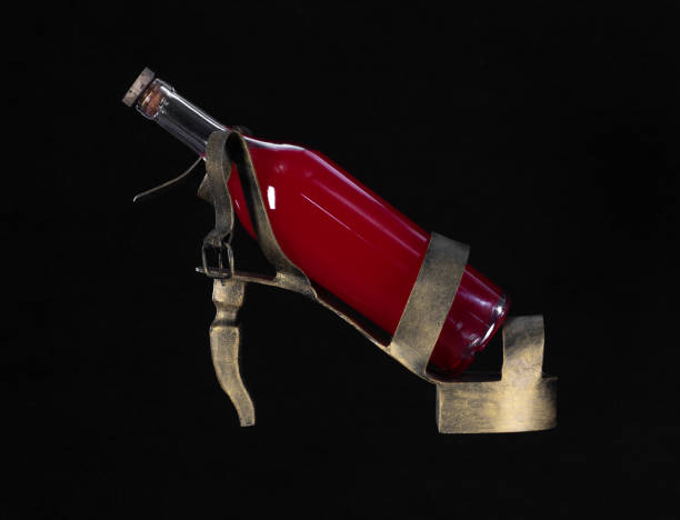 istock shoe wine stand on white background 2175929570