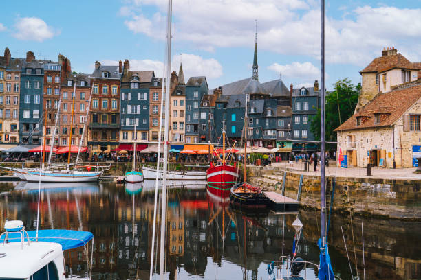 Honfleur harbour old town, Normandy France
