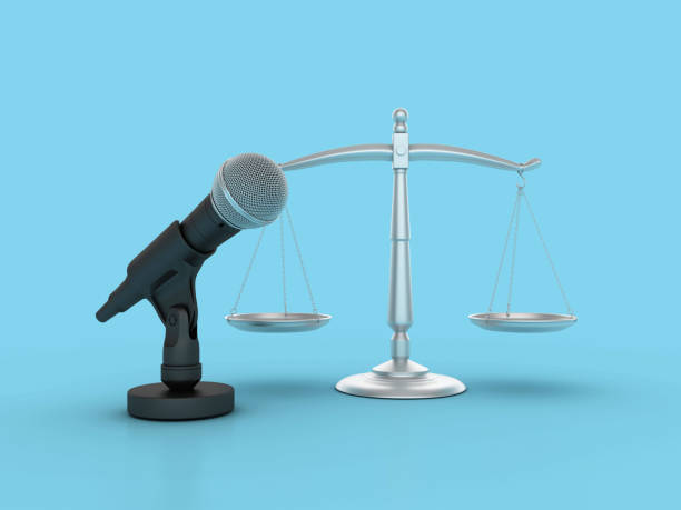istock Legal Weight Scale with Microphone 2175944827