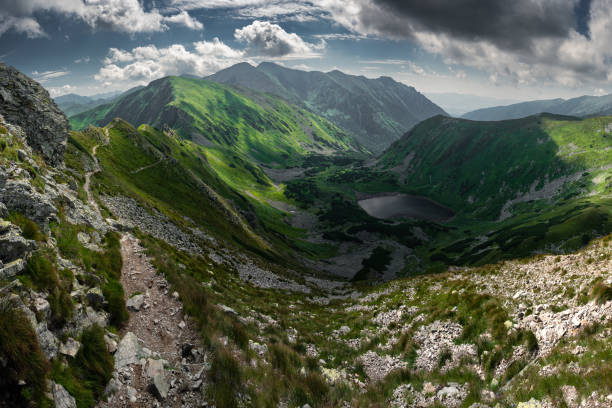 View on Jamnicka Valley. Jamnicke plesa. Western Tatras.