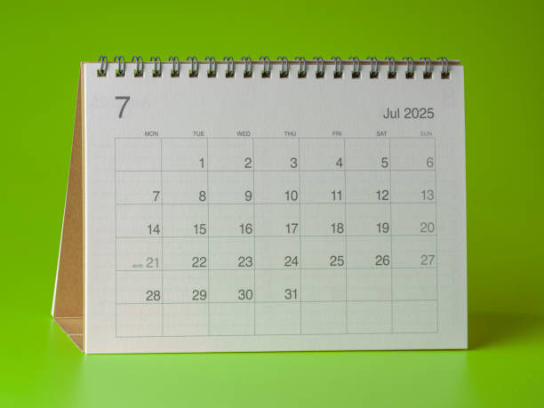 istock Desk calendar month 7 july 2025 2175950751