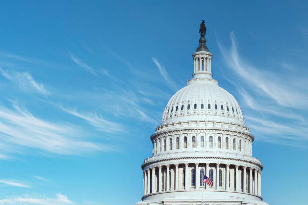 istock Close up of the US capitol building dome 2175951167