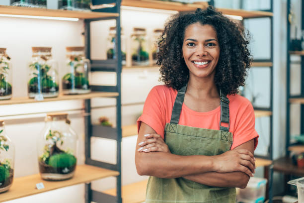 istock Beautiful flower shop owner 2175953809