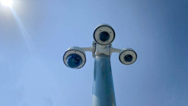 istock Bunch of security cameras watching the city. 2175957650