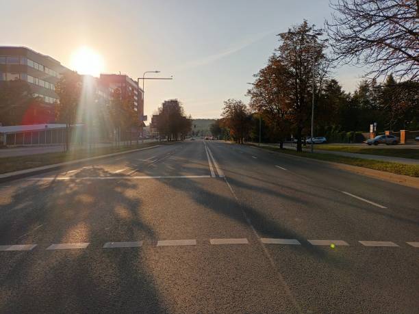 istock Street view by sunset in Vilnius, Lithuania 2175961327