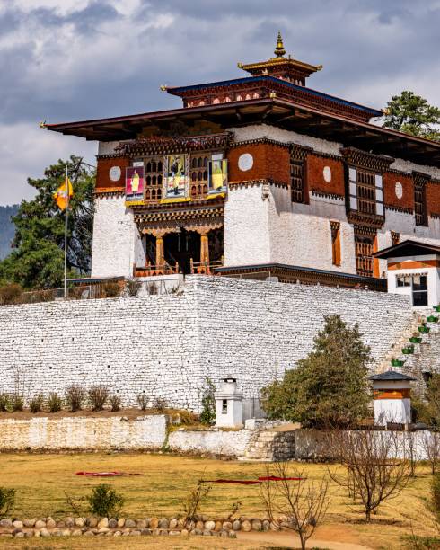 istock Traditional Bhutanese Temple with Clear Sky 2175969181