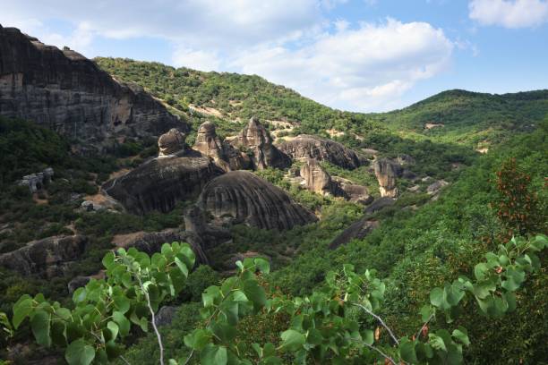 istock Scenic view of Meteora rock formations in Greece 2175969931