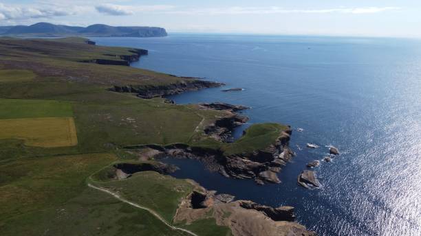 istock Aerial view of coastal cliffs and ocean 2175970730