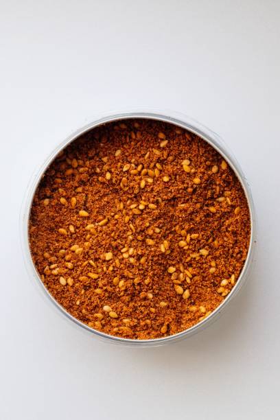 istock Container of Palestinian Za'atar on white 2175972129