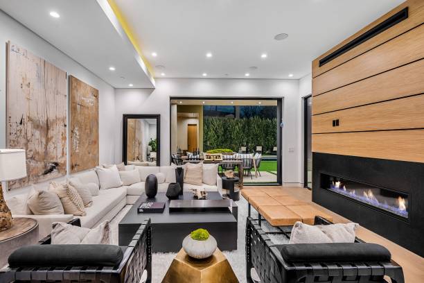 istock Modern living room opening to patio 2175973650
