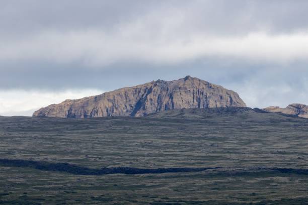 istock Beautiful landscape with a rugged mountain under a cloudy sky. 2175975675