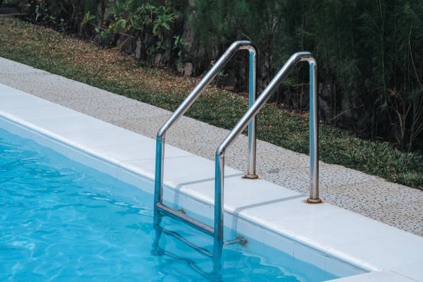 istock swimming pool ladder, good for article or background 2175987088