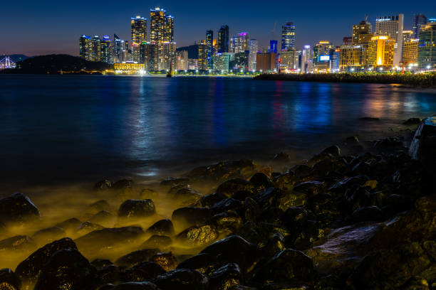 Nightscape of Haeundae in Busan
