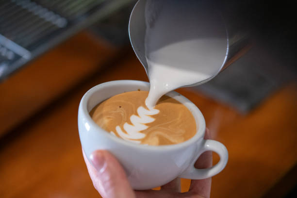 istock Barista make coffee cup latte art 2175996468