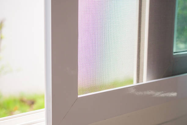istock mosquito net wire screen on house window protection against insect 2176001148