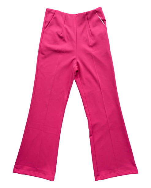 istock Pink Women's long pants isolated on white background, clipping path 2176015286