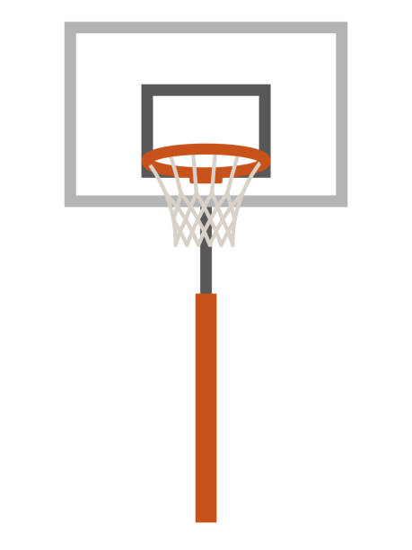 istock Simple vector illustration of a basketball goal 2176021102