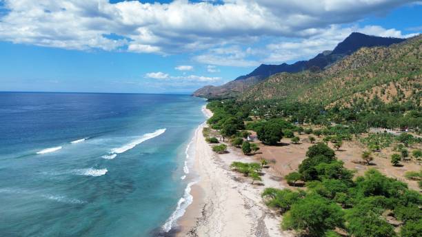 istock Mountainous scenery at coastal area 2176030759