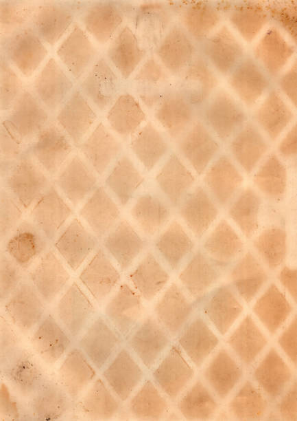 Old paper vintage texture surface for background. Recycle pale brown paper crumpled texture.
