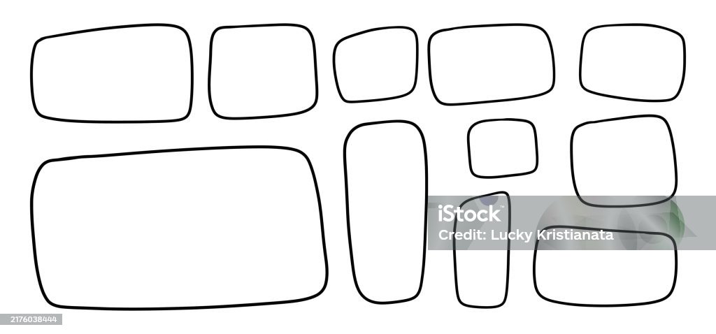 Empty Comic Horizontal A Series Of Horizontal Comic Strip Panels Empty Handdrawn Boxes Simple ...