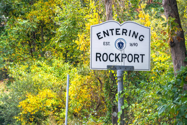 istock Entering Rockport Massachusetts sign on Cape Ann 2176045052