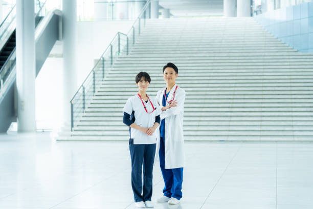 Medical workers working in hospitals