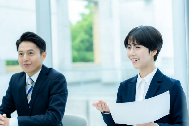 istock Business people having an interview in the office 2176049504
