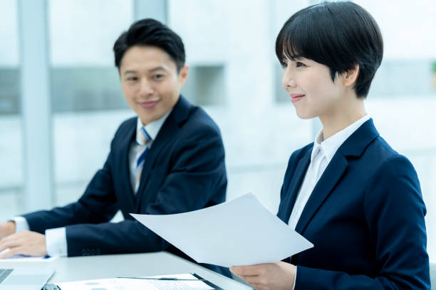 istock Business people having an interview in the office 2176049527