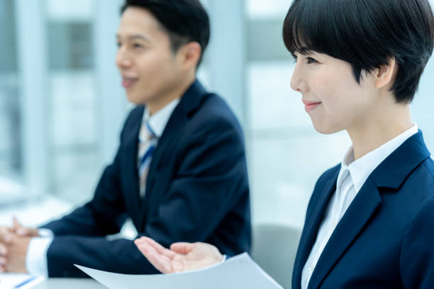 istock Business people having an interview in the office 2176049530